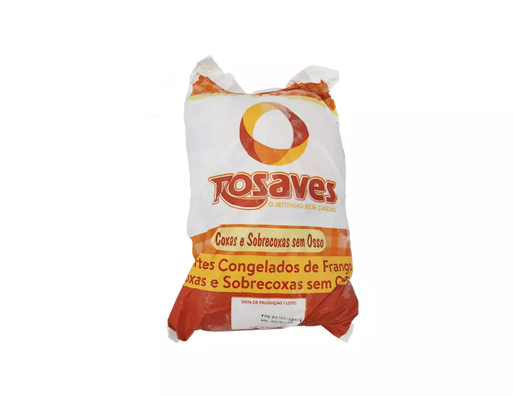 FILÉ DE COXAS E SOBRECOXAS DE FRANGO CONGELADO ROSAVES (CX 20 KG)